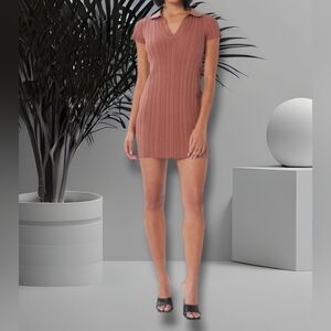 Lita by Ciara Rib Cotton Blend Polo Mini Dress. Size XL. NWT